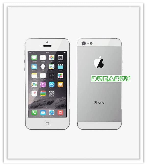 iPhone 5 apple silver white buy online nunua mtandaoni Tanzania DukaBuy